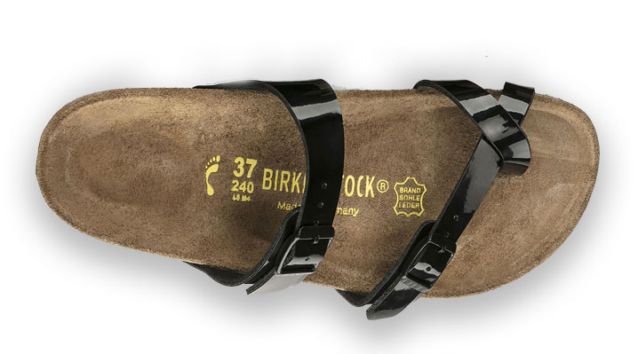 Birkenstock Mayari Birko Flor Black Patent UK 5.5 EUR 39 (71091)