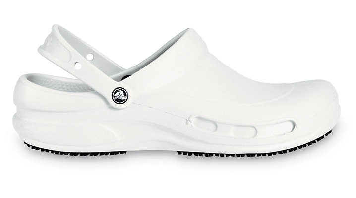 solid white crocs