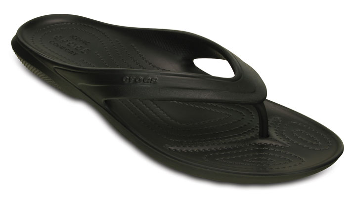 Crocs Classic Flip Black UK 6-7 EUR 39-40 US M7/W9 (202635-001)