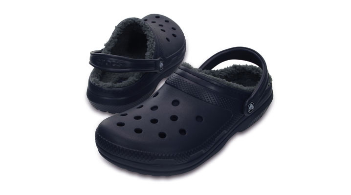 Crocs Classic Lined Clog Navy/Charcoal UK 3-4 EUR 36-37 US M4/W6 (203591-459)