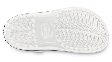 Crocs Crocband Clog White UK 7-8 EUR 41-42 US M8/W10 (11016-100)