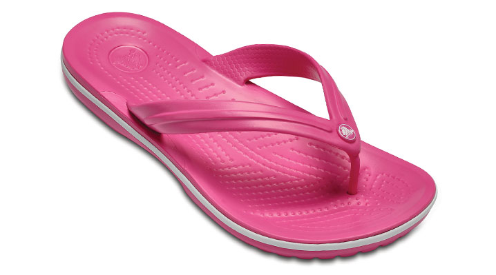 Crocs Crocband Flip Paradise Pink/White UK 7-8 EUR 41-42 US M8/W10 (11033-6NR)
