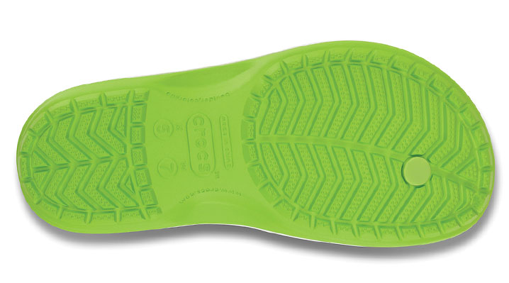 Crocs Crocband Flip Volt Green/White UK 3-4 EUR 36-37 US M4/W6 (11033-394)