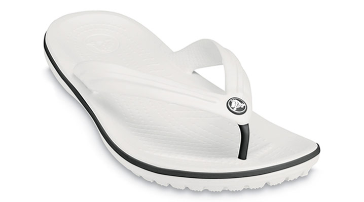 Crocs Crocband Flip White UK 6-7 EUR 39-40 US M7/W9 (11033-100)