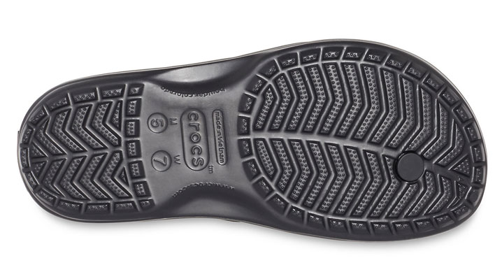 Crocs Crocband Seasonal Graphic Flip Slate Grey/Black UK 10-11 EUR 45-46 US M11 (205584-0DY)