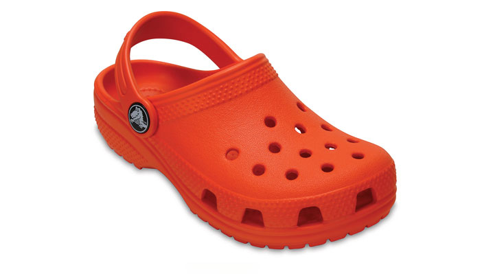 Crocs Kids Classic Clog Tangerine UK 1 EUR 32-33 US J1 (204536-817)