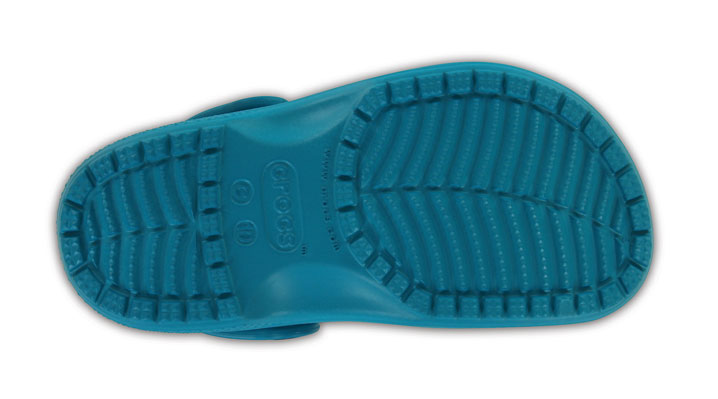 Crocs Kids Classic Clog Turquoise UK 2 EUR 33-34 US J2 (204536-440)
