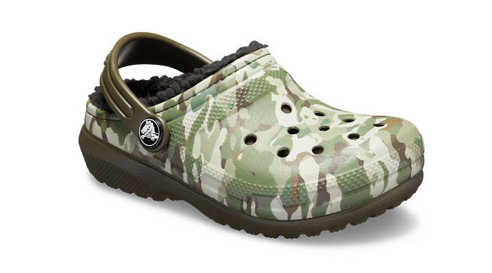 lined crocs for kids