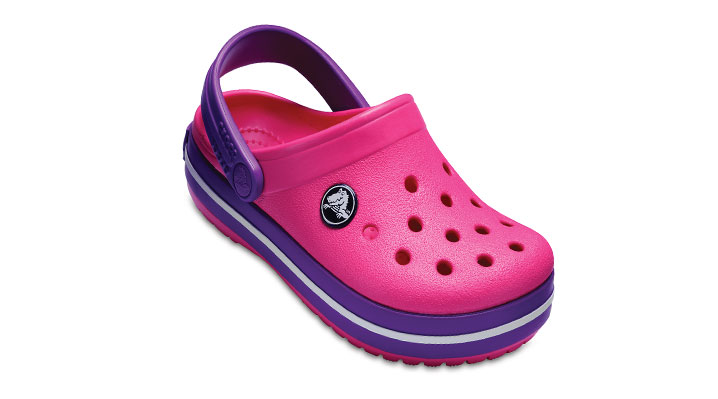 Crocs Kids Crocband Clog Paradise Pink/Amethyst UK 1 EUR 32-33 US J1 (204537-60O)