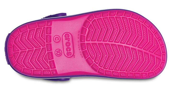 Crocs Kids Crocband Clog Paradise Pink/Amethyst UK 1 EUR 32-33 US J1 (204537-60O)