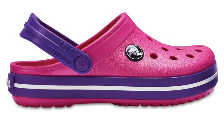 Crocs Kids Crocband Clog Paradise Pink/Amethyst UK 1 EUR 32-33 US J1 (204537-60O)