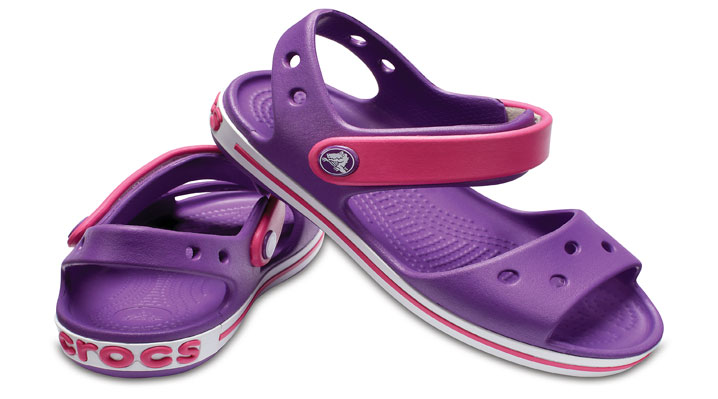 Crocs Kids Crocband Sandal Amethyst/Paradise Pink UK 4 EUR 19-20 US C4 (12856-54O)