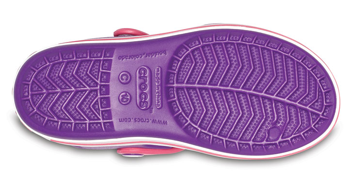 Crocs Kids Crocband Sandal Amethyst/Paradise Pink UK 9 EUR 25-26 US C9 (12856-54O)