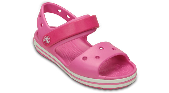 Crocs Kids Crocband Sandal Candy Pink/Party Pink UK 10 EUR 27-28 US C10 (12856-6LR)