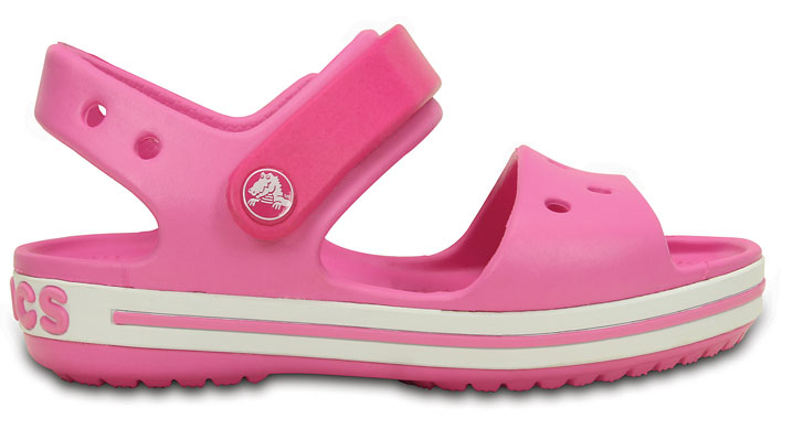 Crocs Kids Crocband Sandal Candy Pink/Party Pink UK 10 EUR 27-28 US C10 (12856-6LR)