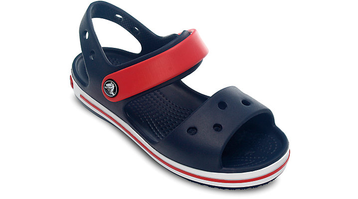 Crocs Kids Crocband Sandal Navy/Red UK 11 EUR 28-29 US C11 (12856-485)