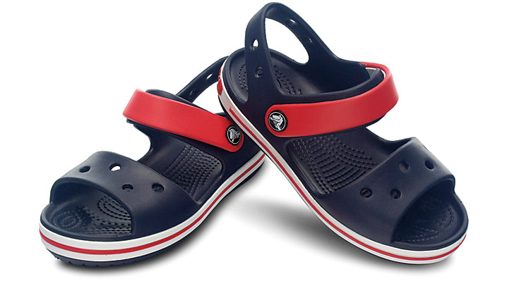 Crocs Kids Crocband Sandal Navy/Red UK 6 EUR 22-23 US C6 (12856-485)