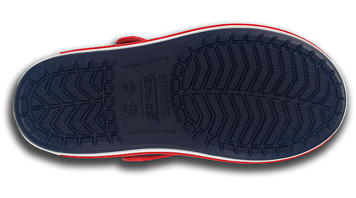 Crocs Kids Crocband Sandal Navy/Red UK 8 EUR 24-25 US C8 (12856-485)