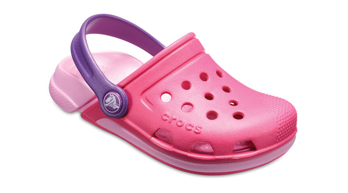3 UK Pink Candy Pink/Carnation Crocs Unisex Kids Electro Clogs 