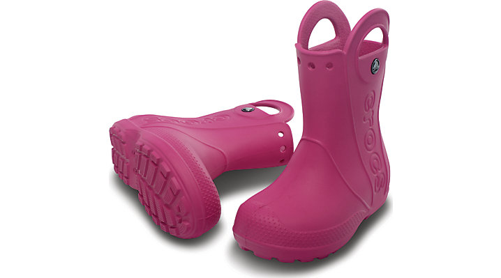 Crocs Kids Handle It Rain Boot Fuchsia UK 11 EUR 28-29 US C11 (12803-670)