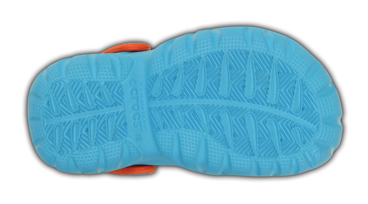Crocs Kids Swiftwater Clog Electric Blue/Tangerine UK 1 EUR 32-33 US J1 (202607-4GQ)