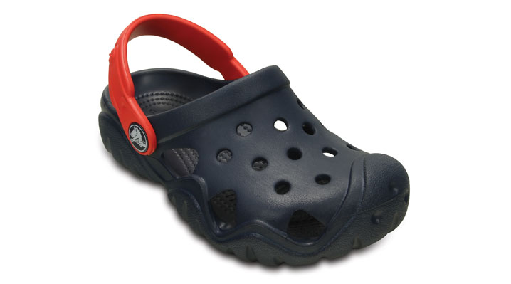 Crocs Kids Swiftwater Clog Navy/Flame UK 6 EUR 22-23 US C6 (202607-4BA)