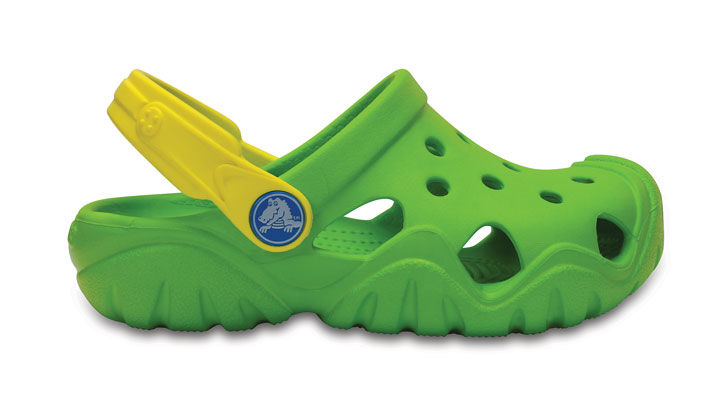 Crocs Kids Swiftwater Clog Volt Green/Lemon UK 6 EUR 22-23 US C6 (202607-3Q5)