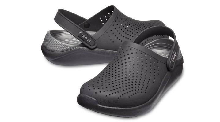 Crocs LiteRide Clog Black/Slate Grey UK 3-4 EUR 36-37 US M4/W6 (204592-0DD)