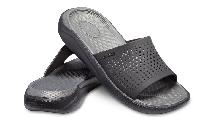 Crocs LiteRide Slide Black/Slate Grey UK 12 EUR 48-49 US M13 (205183-0DD)
