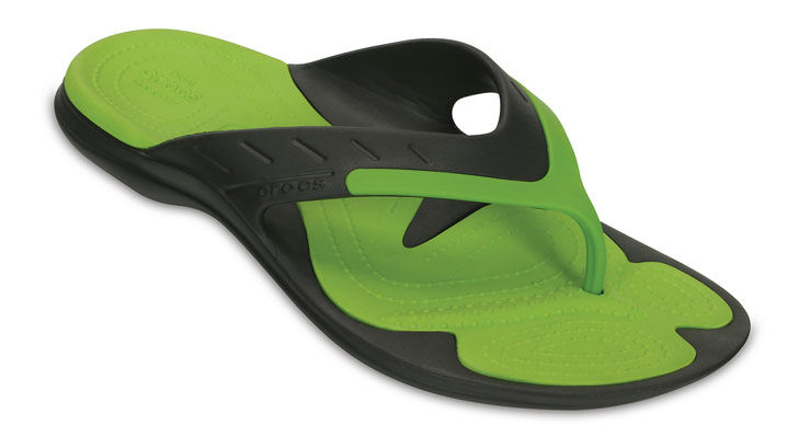 Crocs Modi Sport Flip Graphite/Volt Green UK 12 EUR 48-49 US M13 (202636-0A1)