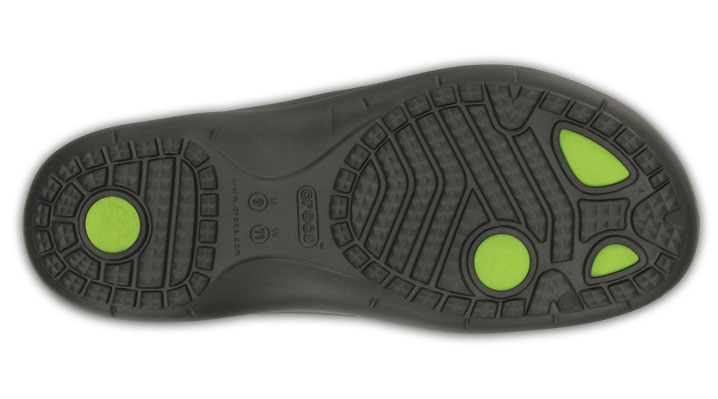Crocs Modi Sport Flip Graphite/Volt Green UK 3-4 EUR 36-37 US M4/W6 (202636-0A1)
