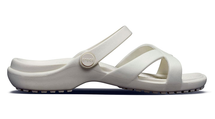 Crocs Womens Meleen CrossBand Sandal Oyster UK 5 EUR 37-38 US W7 (205472-159)