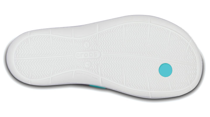 Crocs Womens Swiftwater Flip Tropical Teal/Pearl White UK 8 EUR 41-42 US W10 (204974-31I)