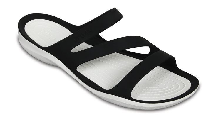 Crocs Womens Swiftwater Sandal Black/White UK 4 EUR 36-37 US W6 (203998-066)