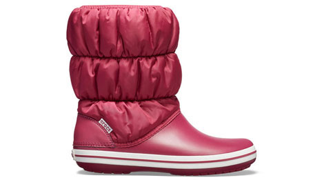 Crocs Womens Winter Puff Boot Pomegranate/White UK 6 EUR 38-39 US W8 (14614-6D7)