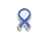 Jibbitz Charity Ribbons Light Blue