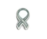 Jibbitz Charity Ribbons Silver