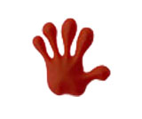 Jibbitz Hands Red
