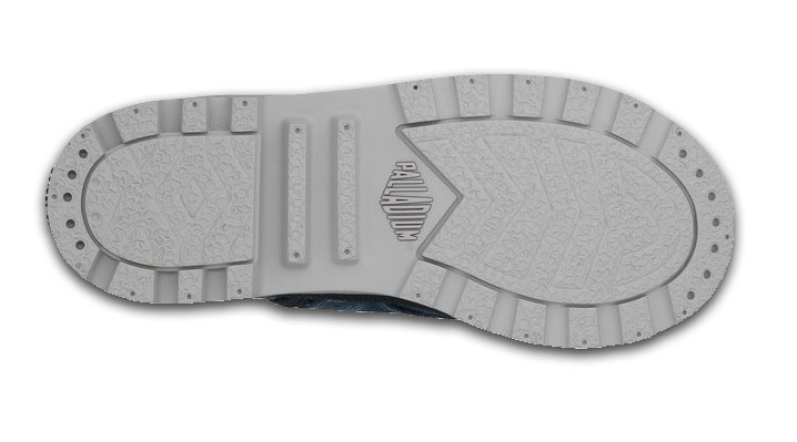 Palladium Kids Pampa Hi Zipper Navy/Metal UK 13 EUR 32 (53196-418-M)