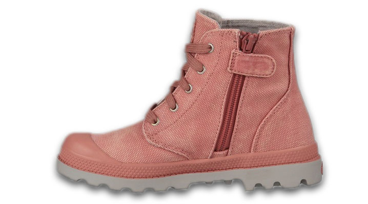 Palladium Kids Pampa Hi Zipper Old Rose/Vapor UK 11 EUR 29 (53196-635-M)