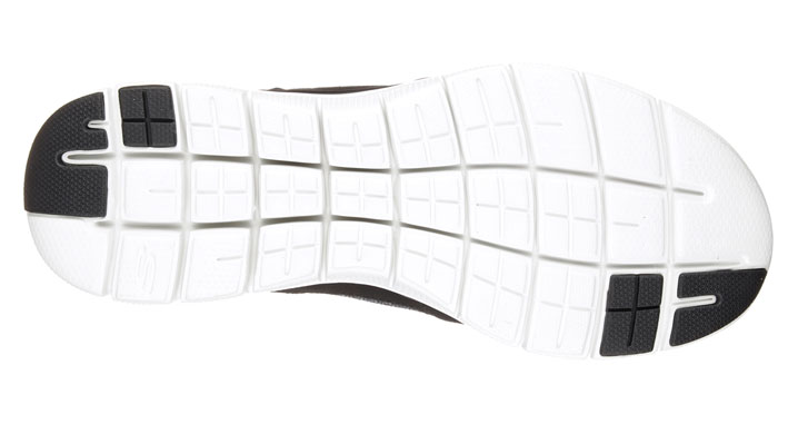 Skechers Mens Flex Advantage 2.0 Black/White UK 10 EUR 45 (52180)