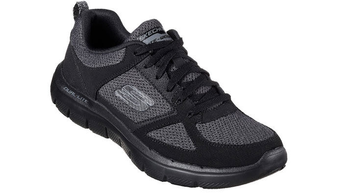 Skechers black flex advantage 2.0 trainers online