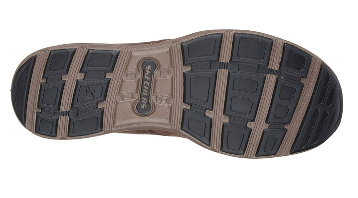 Skechers Mens Harper Melden Boot Chocolate UK 12 EUR 47 (64857)