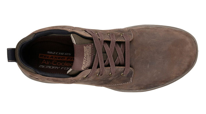 Skechers Mens Harper Melden Boot Chocolate UK 8 EUR 42 (64857)